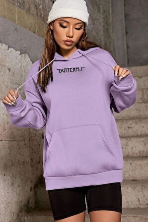 Unisex Butterfly Sırt Baskılı Sweatshirt