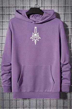 Unisex Skullcracked Baskılı Sweatshirt