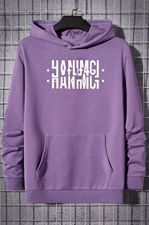 Hanımcı Yazılı Katlamalı Sweatshirt