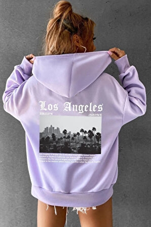 Unisex Los Angles Baskılı Sweatshirt