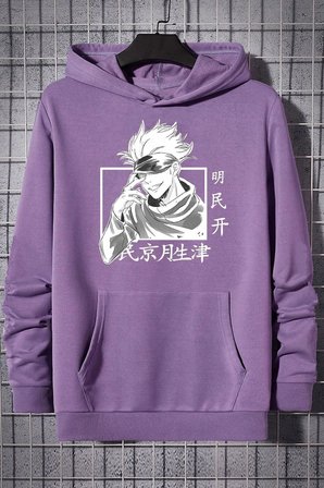 Unisex Jujutsu Kaisen Baskılı Sweatshirt