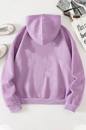 Unisex Tüy Baskılı Sweatshirt