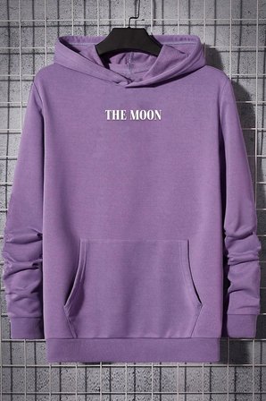Unisex The Moon Baskılı Sweatshirt