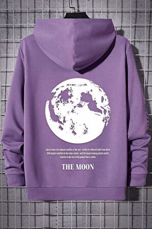 Unisex The Moon Baskılı Sweatshirt