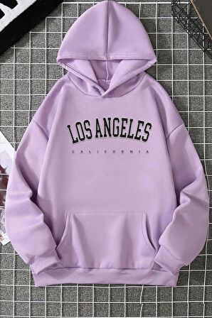 Unisex Los Angles Baskılı Sweatshirt