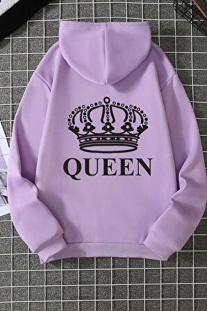 Unisex Quenn Sırt Baskılı Sweatshirt