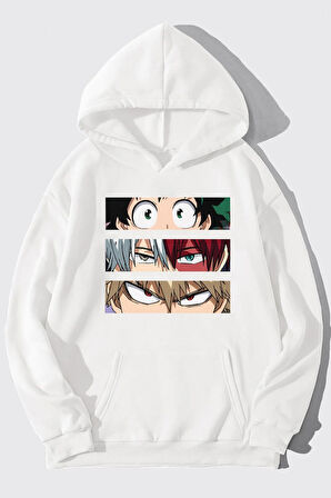 Uyguntarz Unisex Makima Hugging Denji Baskılı Sweatshirt