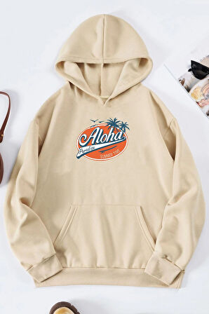 Uyguntarz Unisex Aloha Baskılı Sweatshirt