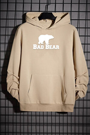 Uyguntarz Unisex Bear Baskılı Sweatshirt