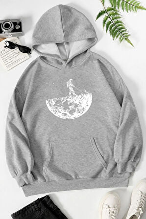 Uyguntarz Unisex Uzay Temalı Sweatshirt