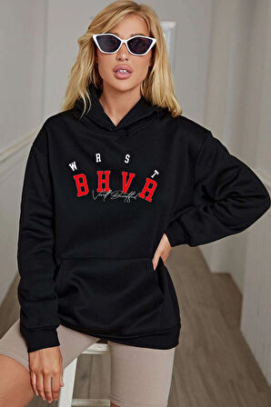 Uyguntarz Unisex Bhvr Baskılı Sweatshirt