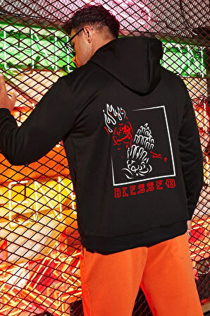 Uyguntarz Unisex Blesseb Baskılı Sweatshirt