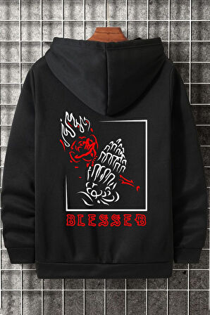 Uyguntarz Unisex Blesseb Baskılı Sweatshirt