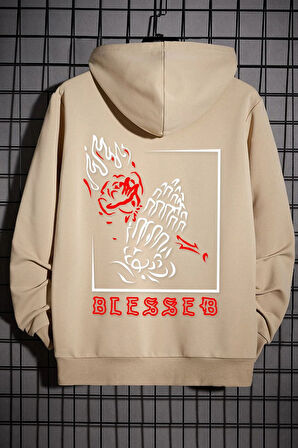 Unisex Blesseb Baskılı Sweatshirt