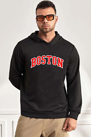 Uyguntarz Unisex Boston Baskılı Sweatshirt