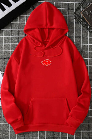 Uyguntarz Unisex Ninja Akatsuki Sırt Baskılı Sweatshirt