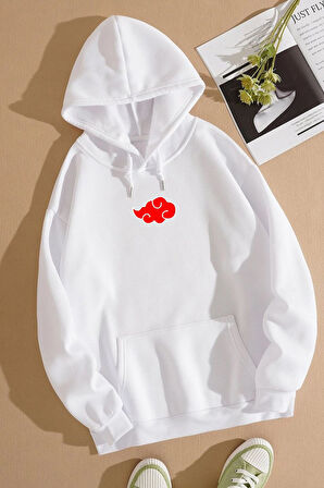 Uyguntarz Unisex Ninja Akatsuki Sırt Baskılı Sweatshirt