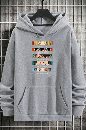 Unisex Cosplay Haikyuu Baskılı Sweatshirt