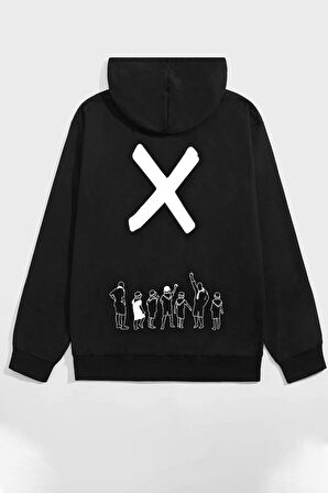 Uyguntarz Unisex Design X Baskılı Sweatshirt