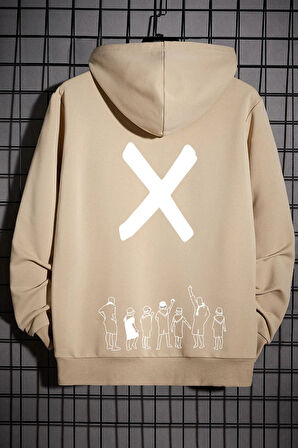 Uyguntarz Unisex Design X Baskılı Sweatshirt