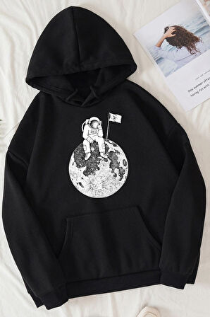 Uyguntarz Unisex Astronot Baskılı Sweatshirt