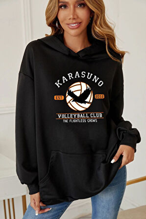 Uyguntarz Unisex Karasuno Baskılı Sweatshirt