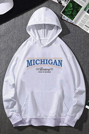 Uyguntarz Unisex Michigan Tasarım Sweatshirt