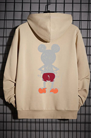 Uyguntarz Unisex Mause Sırt Baskılı Sweatshirt