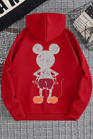 Uyguntarz Unisex Mause Sırt Baskılı Sweatshirt