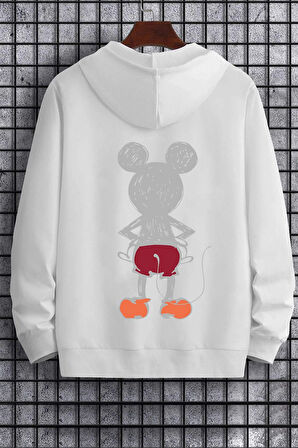 Uyguntarz Unisex Mause Sırt Baskılı Sweatshirt