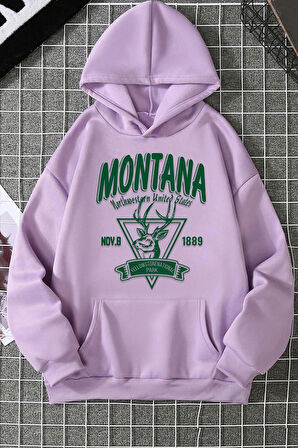 Uyguntarz Unisex Montana Baskılı Sweatshirt