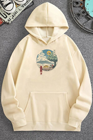 Uyguntarz Unisex Neighbor's Ukiyo e Baskılı Sweatshirt