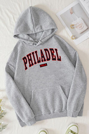 Uyguntarz Unisex Philadelphia Baskılı Sweatshirt