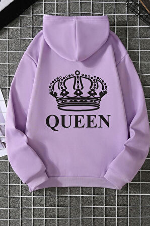 Uyguntarz Unisex Quenn Sırt Baskılı Sweatshirt
