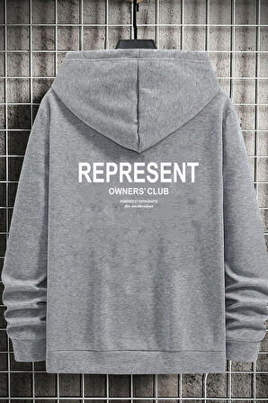 Uyguntarz Unisex Represent Sırt Baskılı Sweatshirt