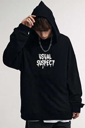 Uyguntarz Unisex Usual Suspect Sırt Baskılı Sweatshirt