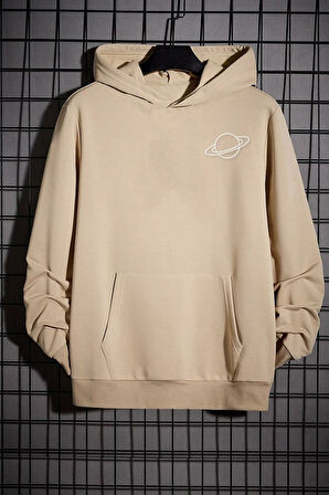 Uyguntarz Unisex Saturn Baskılı Sweatshirt