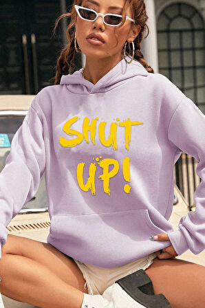 Uyguntarz Unisex Shut Up Baskılı Sweatshirt