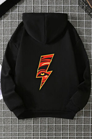 Uyguntarz Unisex Yıldırım Baskılı Sweatshirt