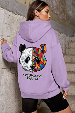 Uyguntarz Unisex Panda Sırt Baskılı Sweatshirt