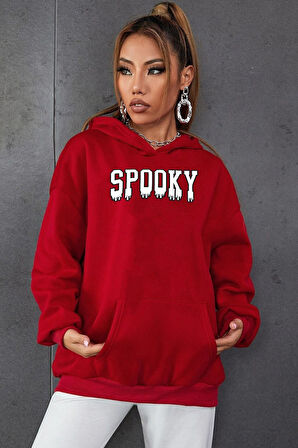 Uyguntarz Unisex Spooky Baskılı Sweatshirt