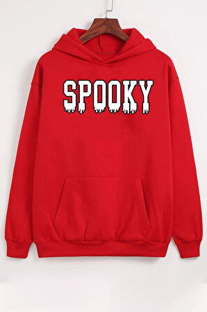 Uyguntarz Unisex Spooky Baskılı Sweatshirt