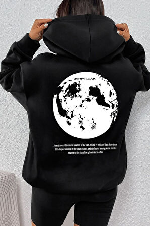 Uyguntarz Unisex The Moon Baskılı Sweatshirt