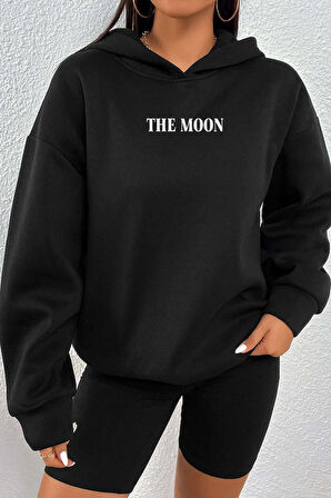 Uyguntarz Unisex The Moon Baskılı Sweatshirt
