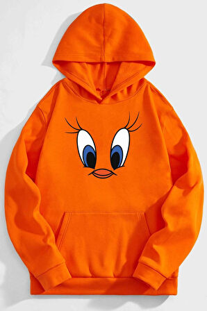 Unisex Tweety Baskılı Sweatshirt