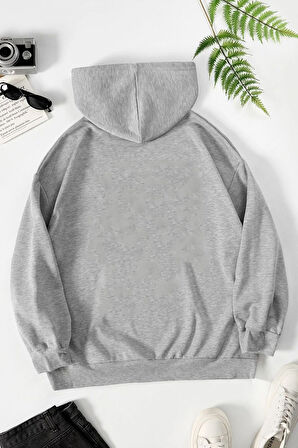 Unisex Tüy Baskılı Sweatshirt