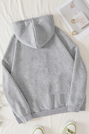 Uyguntarz Unisex Uzay Temalı Baskılı Sweatshirt