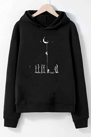Uyguntarz Unisex Uzay Temalı Sweatshirt
