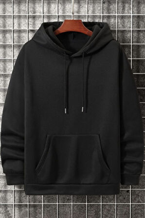 Uyguntarz Unisex Pamuk Şardonlu Kapüşonlu Sweatshirt
