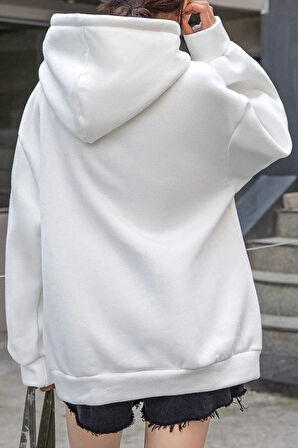 Uyguntarz Unisex Pamuk Şardonlu Kapüşonlu Sweatshirt